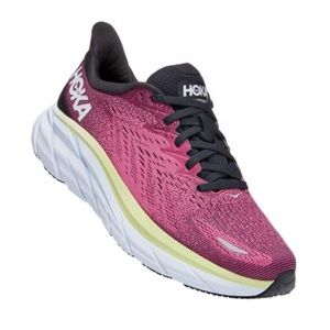 Hoka One Clifton 8 Sneaker Women's Blue Graphite Ibis Rose Size 7.5